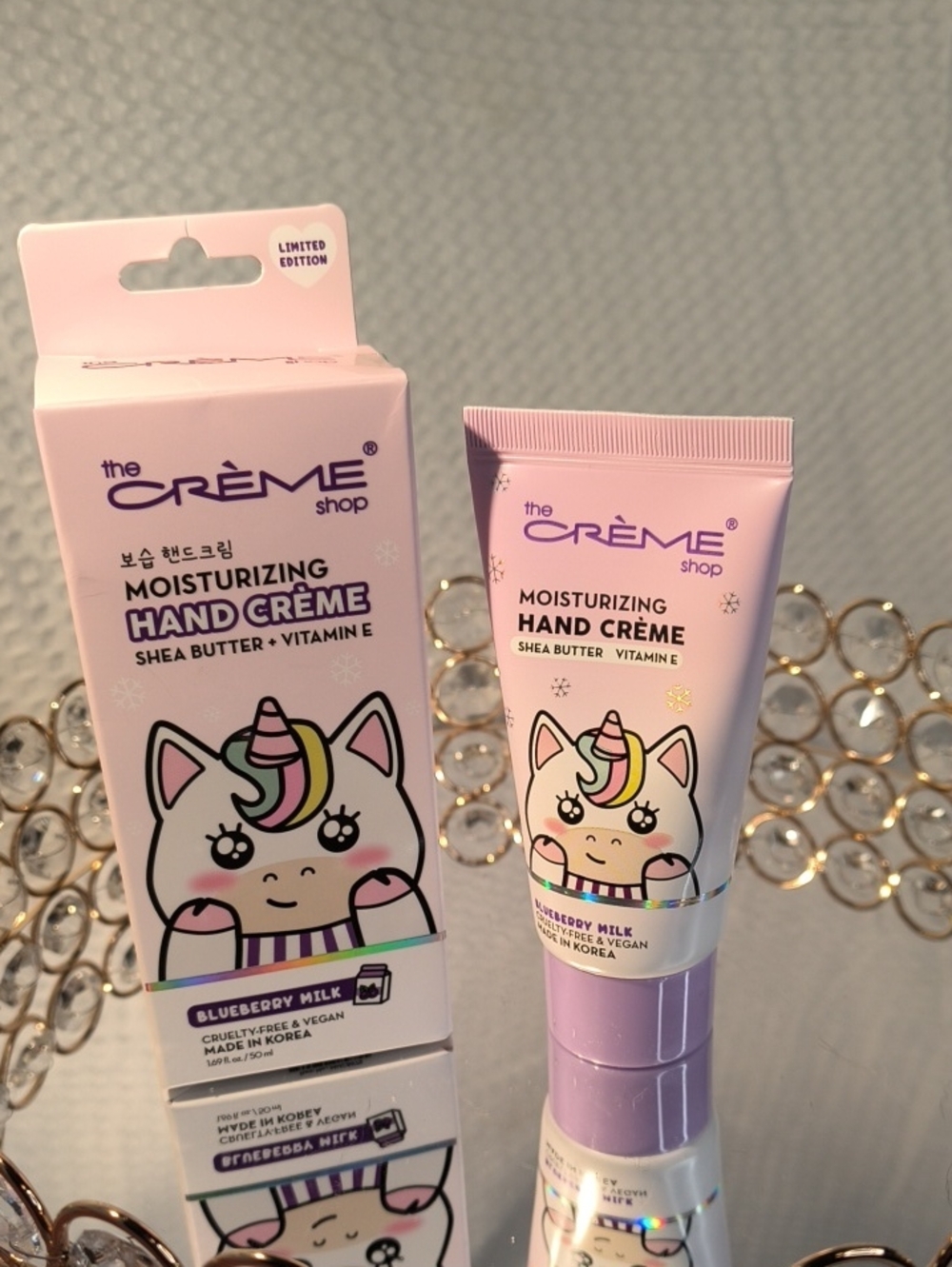 The Creme Shop Moisturizing Hand Crème - Pink (Blueberry Milk)